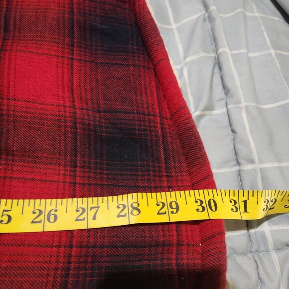 L Coleman Shacket Heritage Plaid Sherpa Fleece Chore Barn Jacket Coat Corduroy - Picture 11 of 11